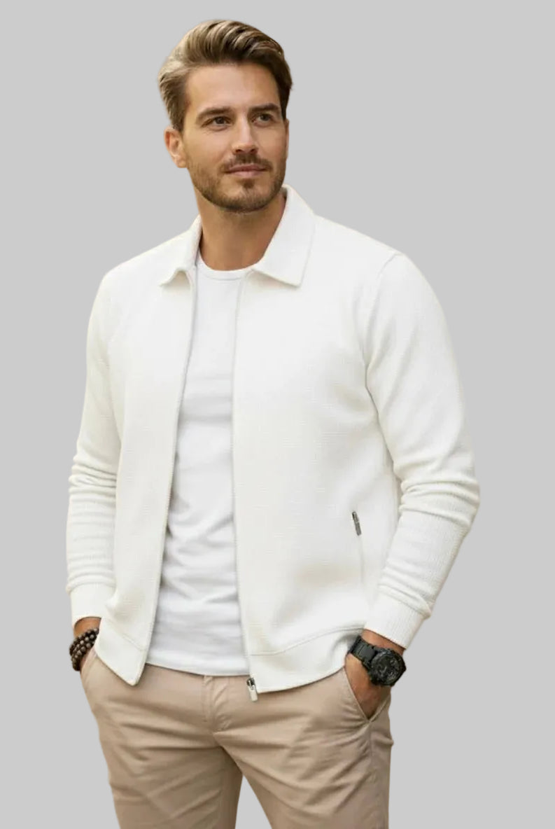 Men's Casual Zipper Vest with Stand-Up Collar - 3
