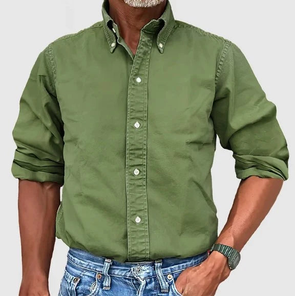 Men's Classic Button-Down Dress Shirt Tailored Fit 3