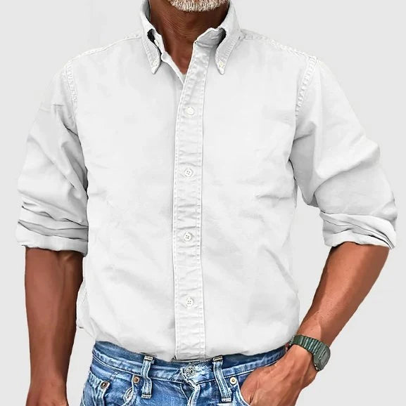 Men's Classic Button-Down Dress Shirt Tailored Fit 6
