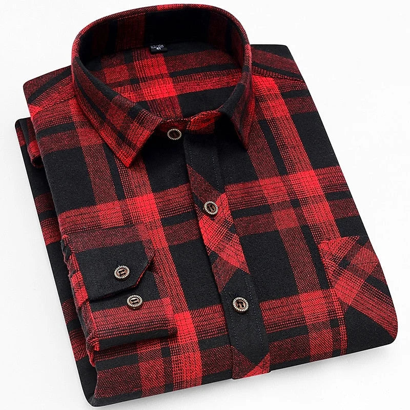 Men's Classic Check Button-Front Shirt 4