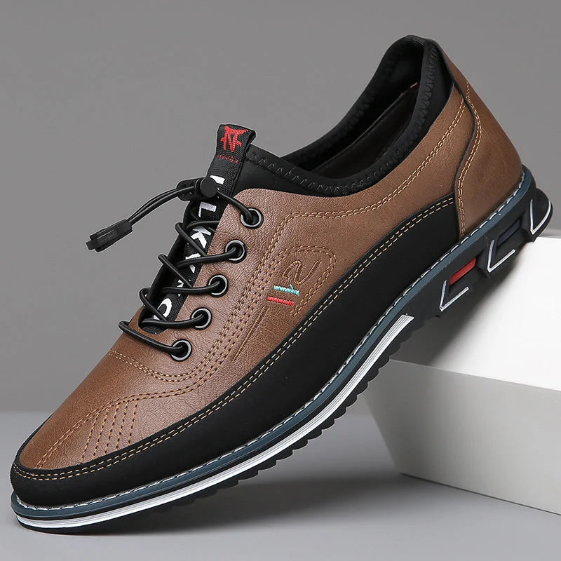 Men's Classic Leather Dress Shoes with Cushioned Support 2
