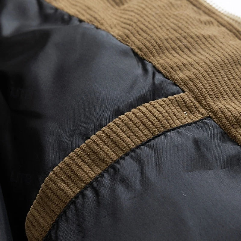 Men's Hooded Puffer Jacket with Two-Tone Design and Insulating Padding 4