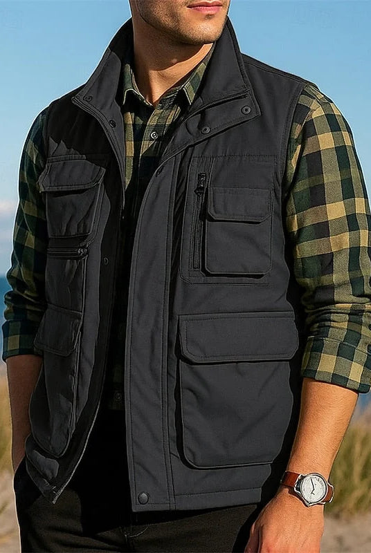 Men's Lightweight Multi-Pocket Utility Vest 0