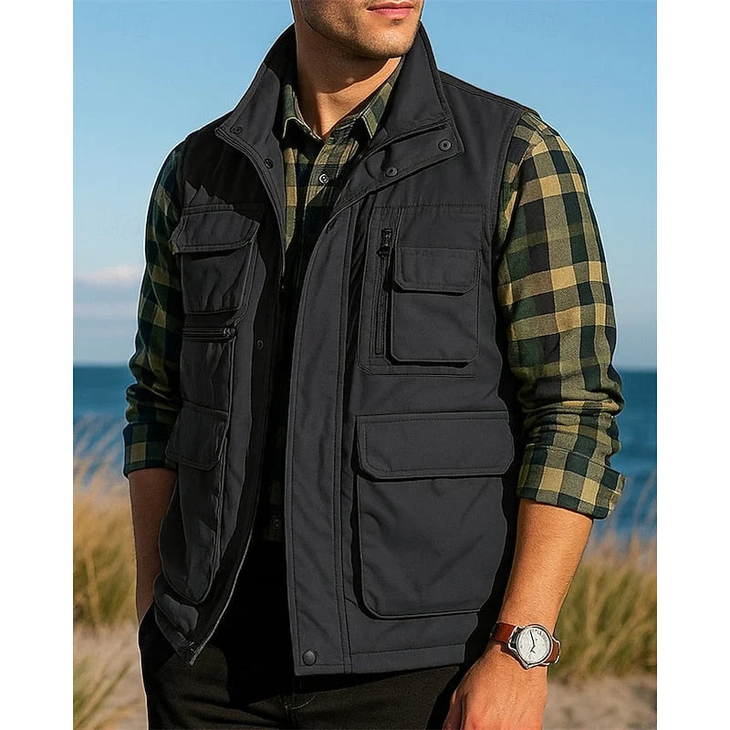 Men's Lightweight Multi-Pocket Utility Vest 0