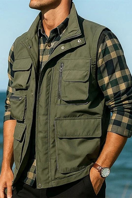 Men's Lightweight Multi-Pocket Utility Vest 3