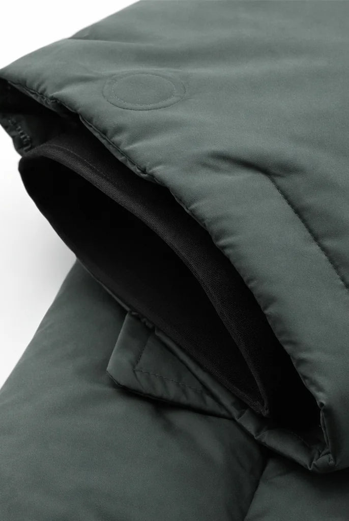 Men's Quilted Blazer Jacket with Padded Insulation and High Collar 6