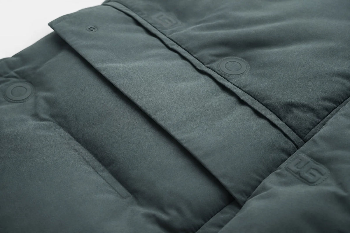 Men's Quilted Blazer Jacket with Padded Insulation and High Collar 7
