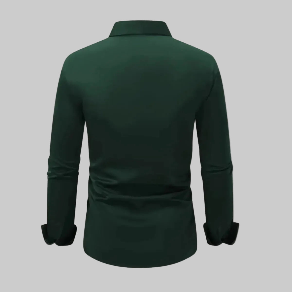 Men's Slim Fit Button-Front Shirt with Notched Collar 7