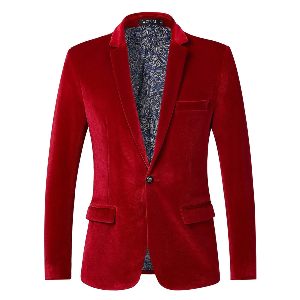 Men's Tailored Velvet Tuxedo Jacket with Satin Shawl Collar 4