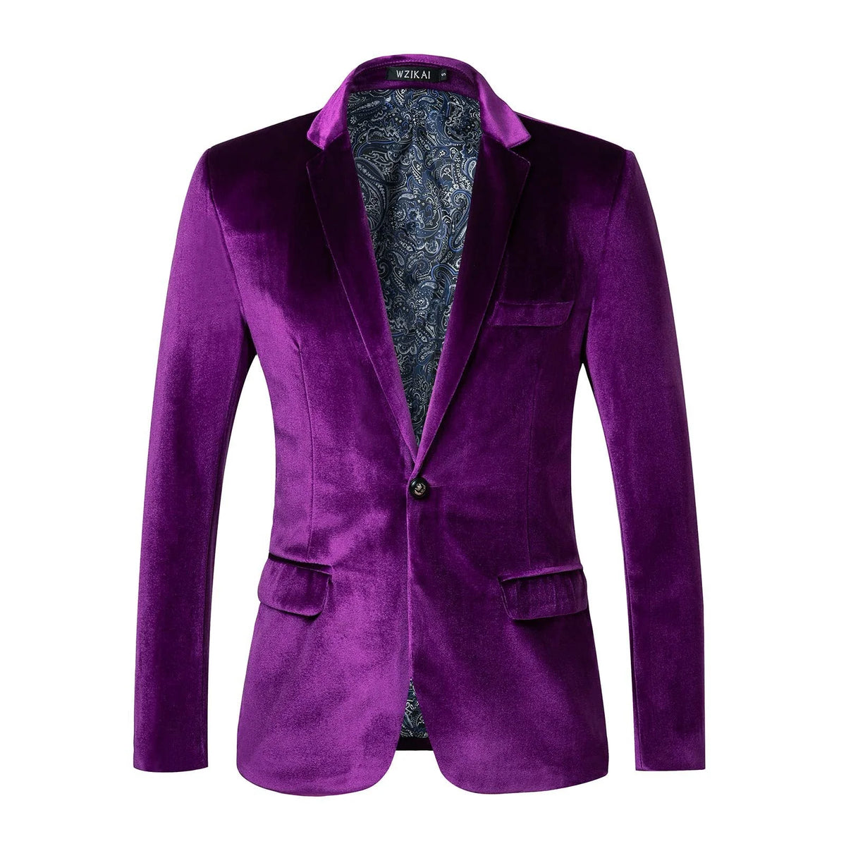 Men's Tailored Velvet Tuxedo Jacket with Satin Shawl Collar 5