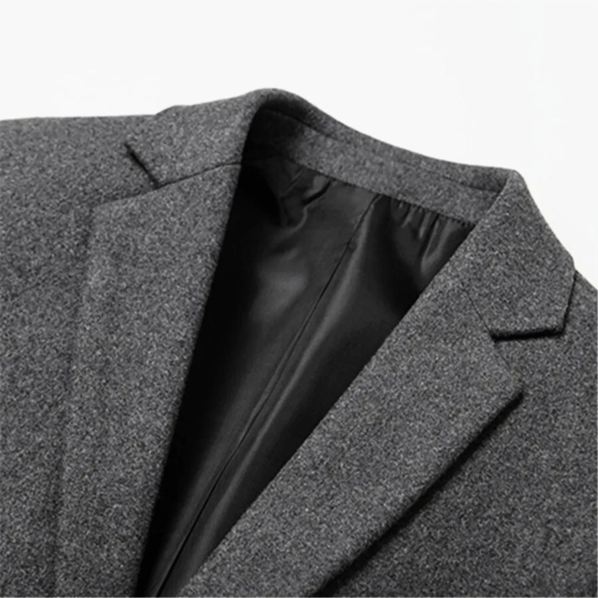 Men's Tailored Wool Blazer with Streamlined Silhouette 6