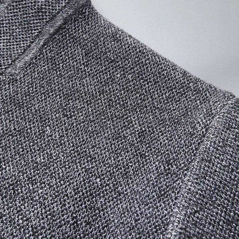 Men's Textured Knit Button-Front Cardigan with Structured Fit 1