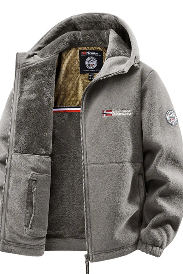 Men's Winter Jacket with Thermal Fleece Lining and Weather-Resistant Shell 1