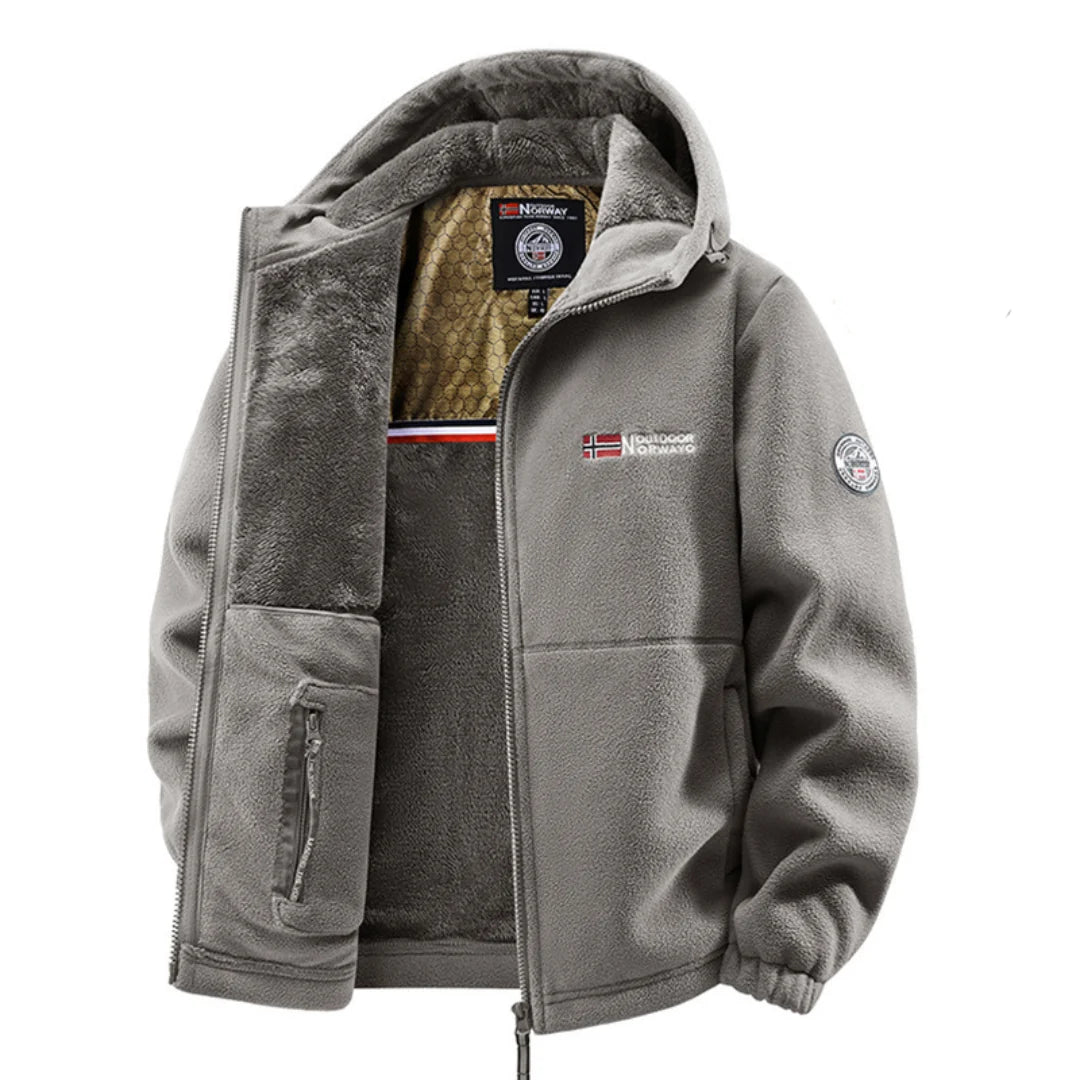 Men's Winter Jacket with Thermal Fleece Lining and Weather-Resistant Shell 1