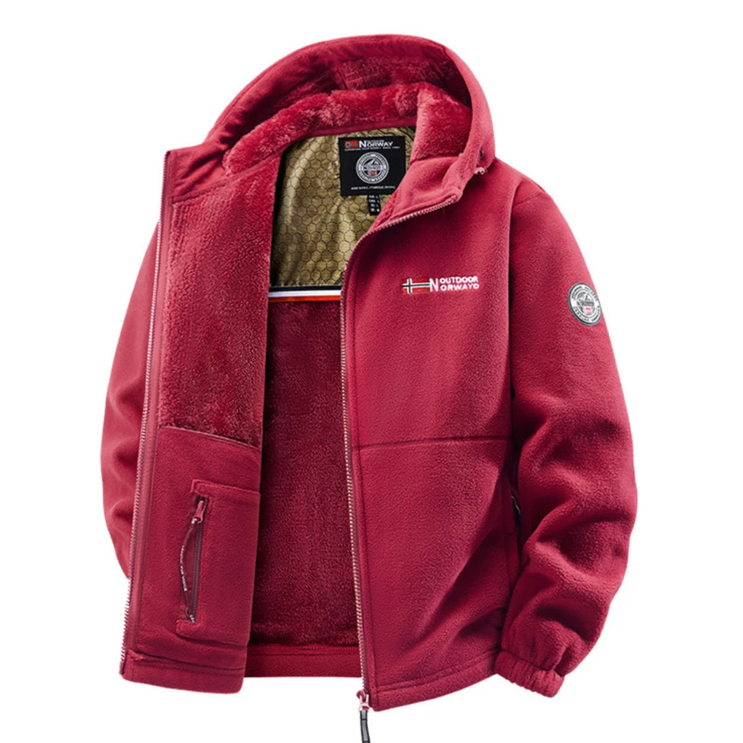 Men's Winter Jacket with Thermal Fleece Lining and Weather-Resistant Shell 2