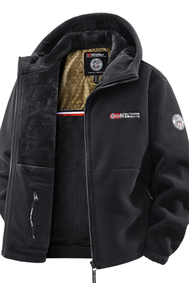 Men's Winter Jacket with Thermal Fleece Lining and Weather-Resistant Shell 3