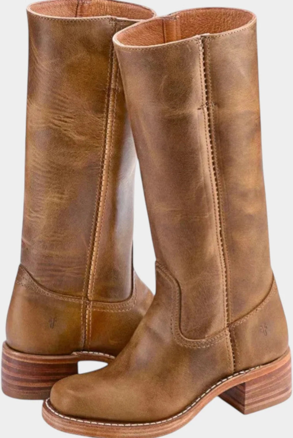 Women's Knee High Cowboy Boots with Block Heel and Orthopedic Support 1