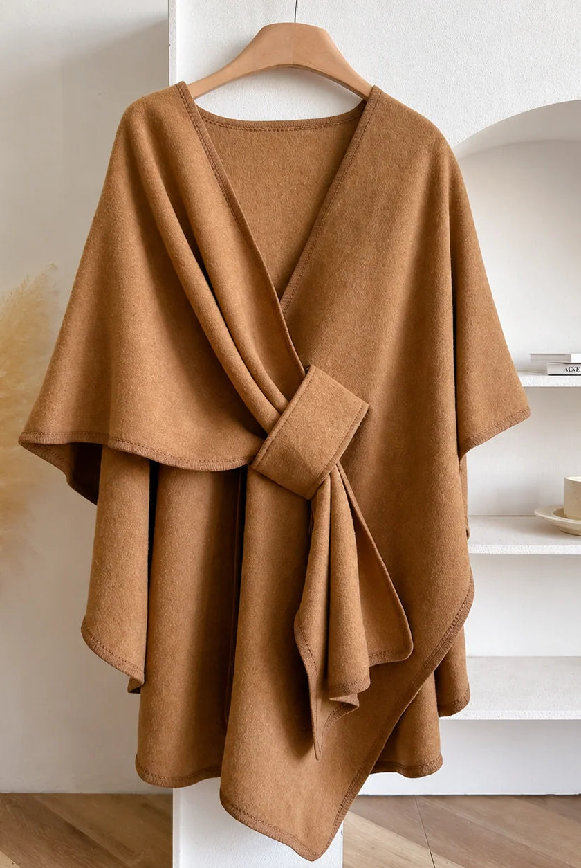 Women's Long Fleece Drape Shawl Wrap - One Size, Soft and Flowing Design 10