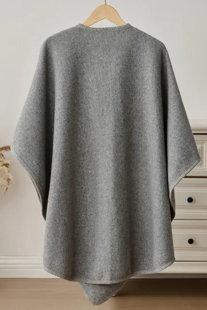 Women's Long Fleece Drape Shawl Wrap - One Size, Soft and Flowing Design 2