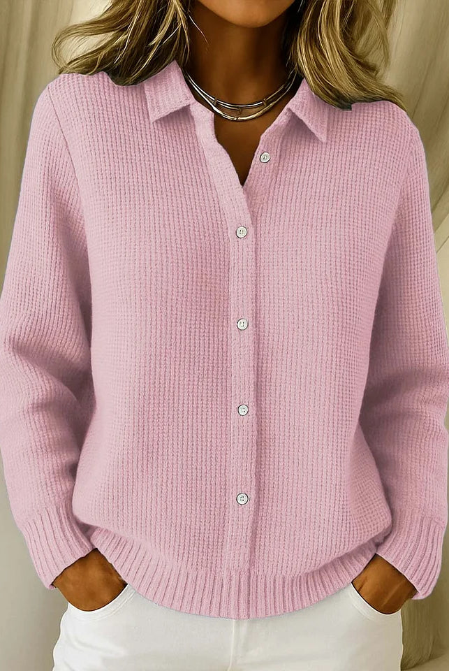 Women's Longline Button-Front Knit Cardigan Sweater 1