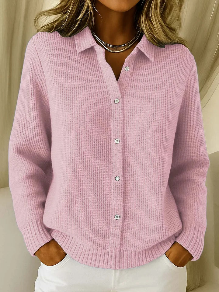 Women's Longline Button-Front Knit Cardigan Sweater 1