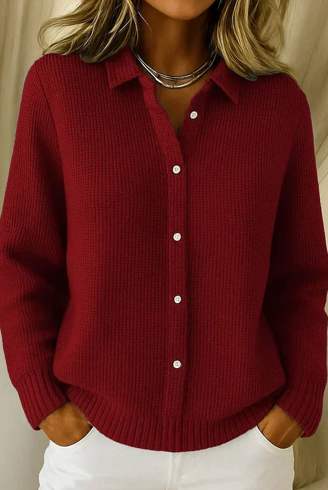 Women's Longline Button-Front Knit Cardigan Sweater 2