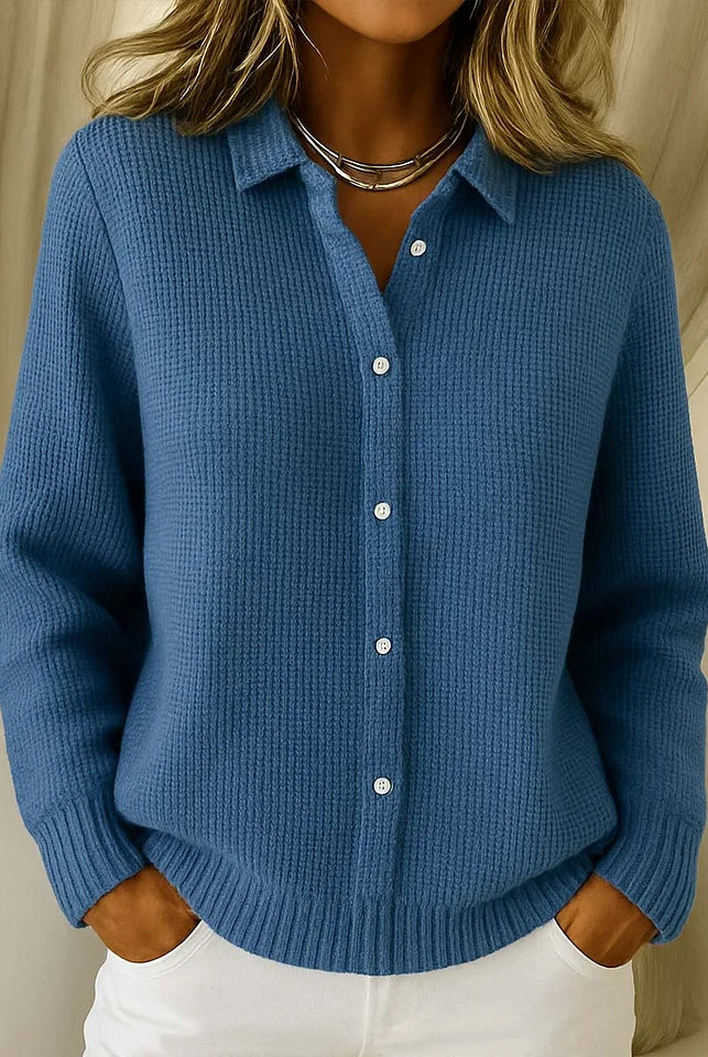 Women's Longline Button-Front Knit Cardigan Sweater 3