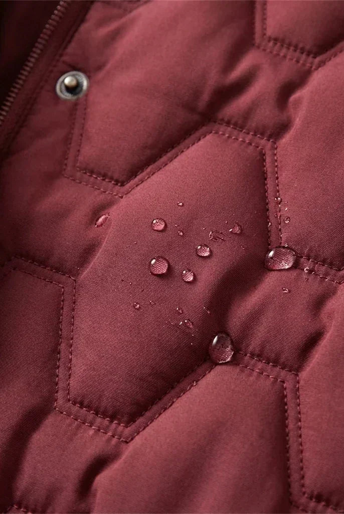 Women's Longline Hooded Down Coat with Waterproof Windproof Protection 4