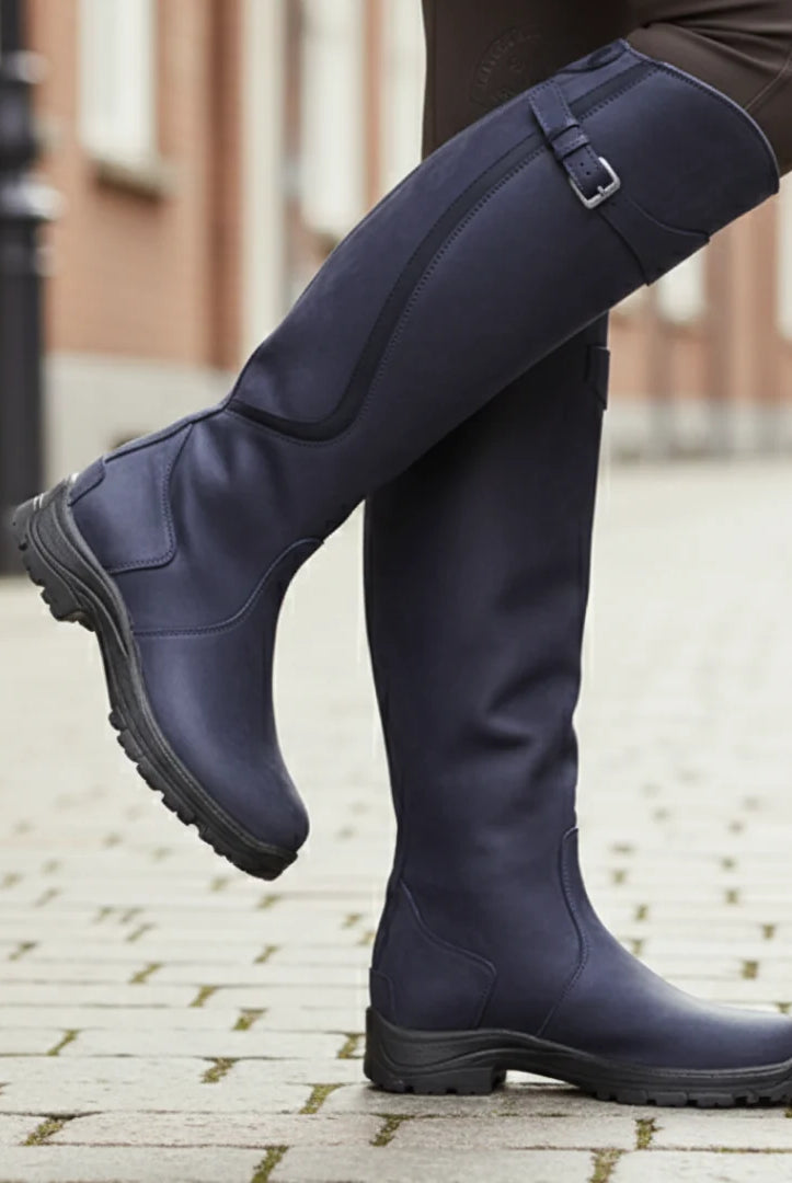 Women's Orthopedic Knee High Boots with Adjustable Calf Strap and Waterproof Vegan Leather 0