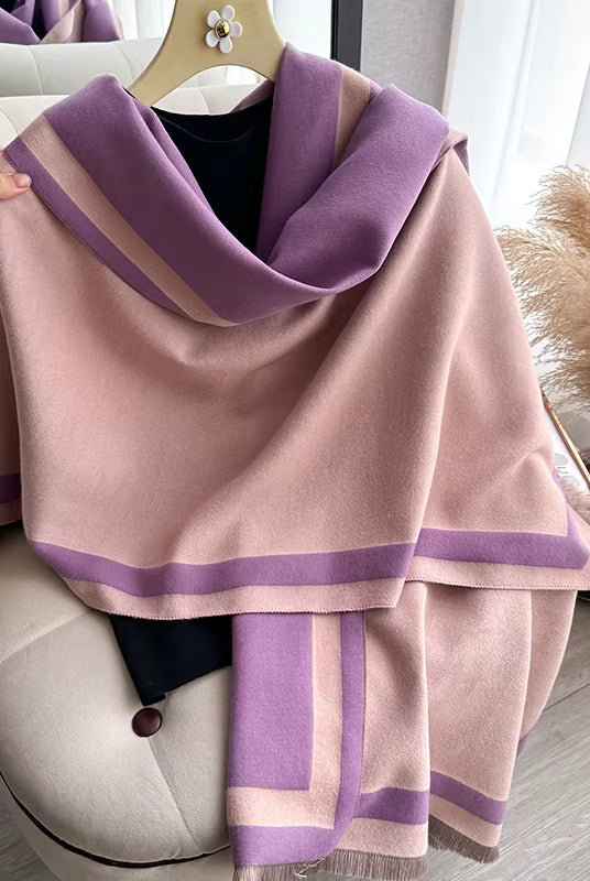 Women's Plain Color Polyester Winter Scarf Wrap, 65 x 180 cm 6