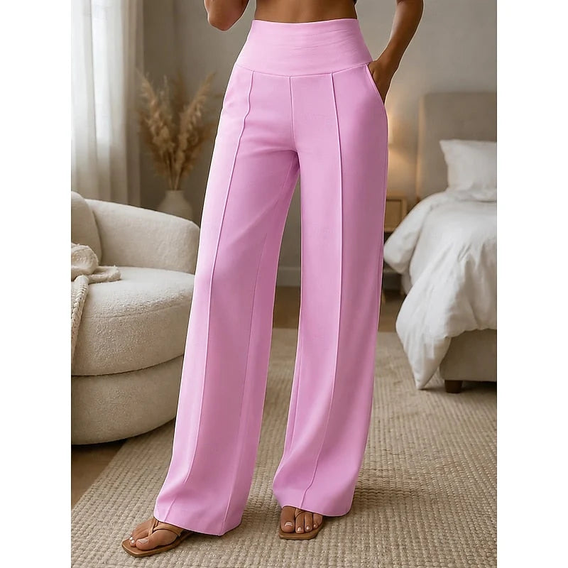 Women's Tailored Wide-Leg High-Waist Pants 2