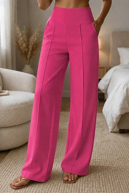 Women's Tailored Wide-Leg High-Waist Pants 3