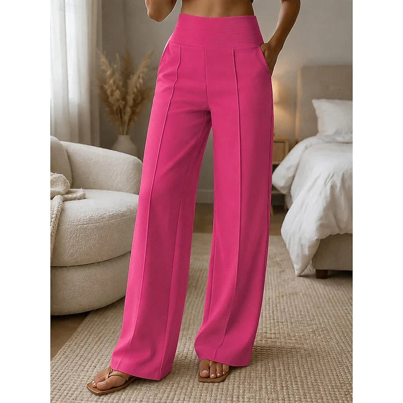 Women's Tailored Wide-Leg High-Waist Pants 3