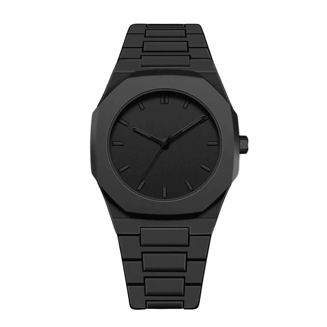 Men's Quartz Watch 40.5mm Minimalist Design Lightweight Polycarbonate Case - 1