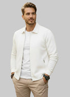 Men's Casual Zipper Vest with Stand-Up Collar - 3