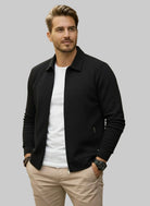 Men's Casual Zipper Vest with Stand-Up Collar - 4