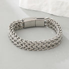 Men's Chainlink Bracelet with Gold-Tone Finish in Durable Stainless Steel 5
