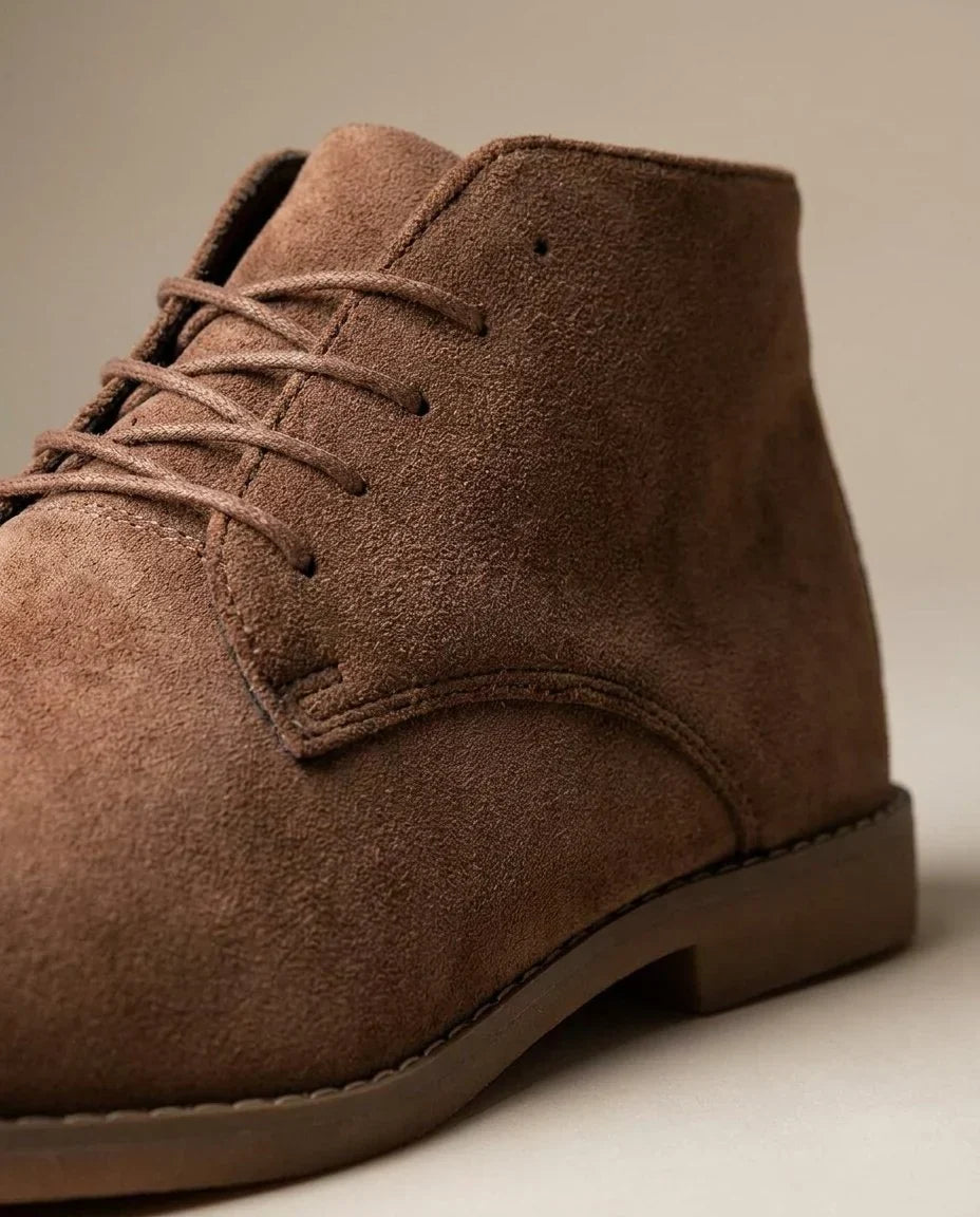 Men's Chukka Lace-Up Ankle Boots with Suede Upper 2