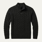 Men's Chunky Cable Knit Button-Neck Sweater 5