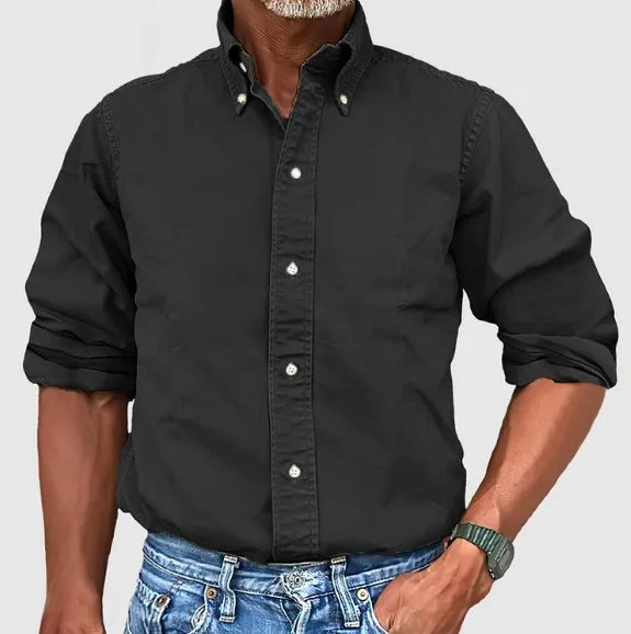 Men's Classic Button-Down Dress Shirt Tailored Fit 0