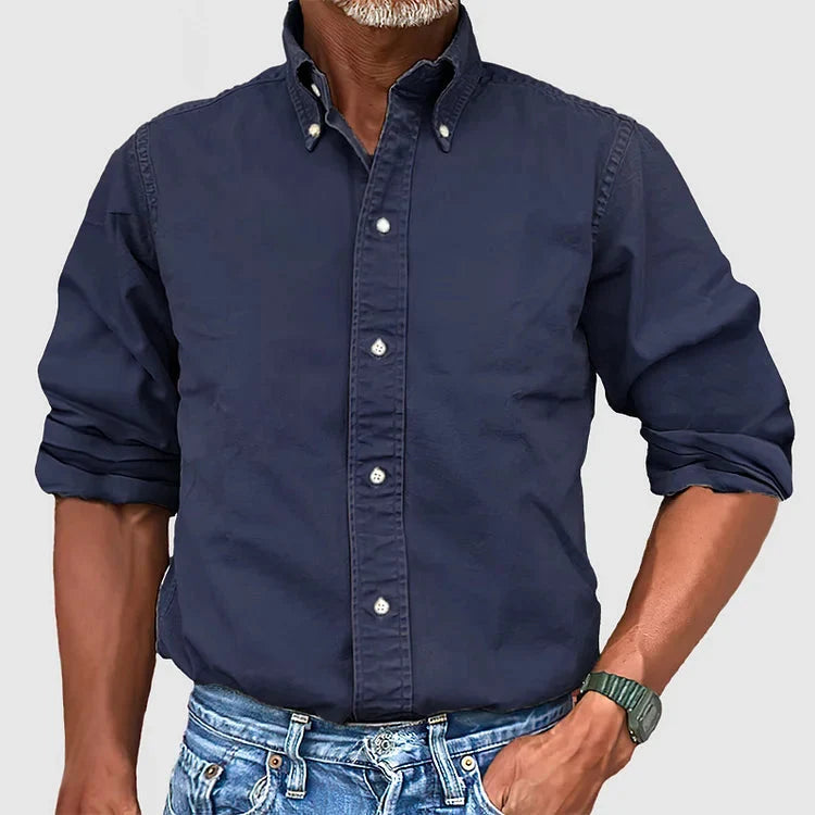 Men's Classic Button-Down Dress Shirt Tailored Fit 7