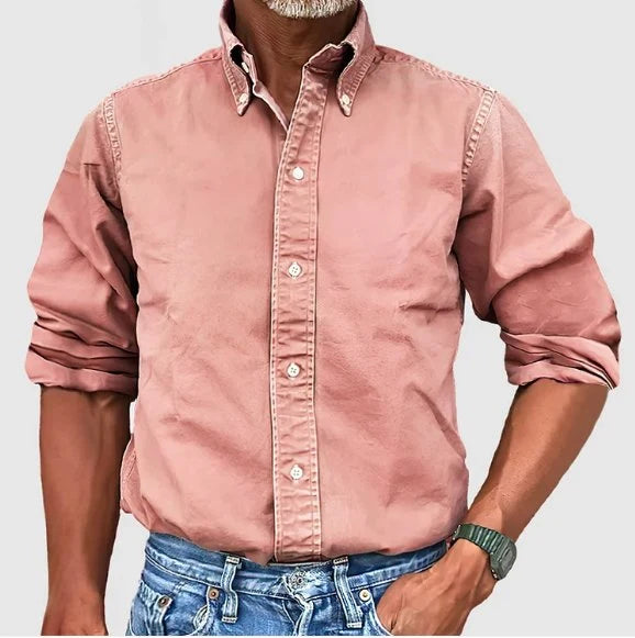 Men's Classic Button-Down Dress Shirt Tailored Fit 8