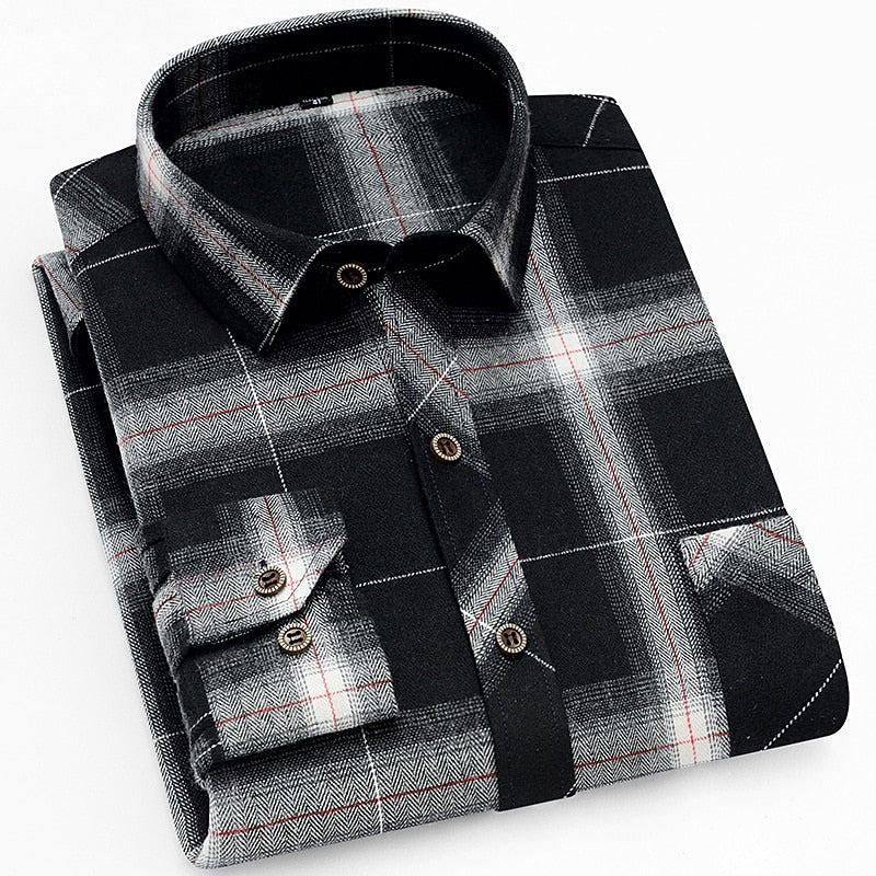 Men's Classic Check Button-Front Shirt 3