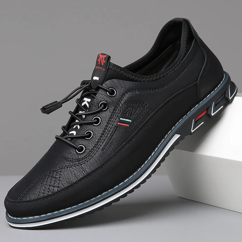 Men's Classic Leather Dress Shoes with Cushioned Support 5