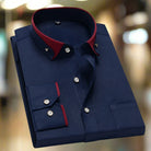 Men's Classic Long-Sleeve Button-Front Dress Shirt - 9