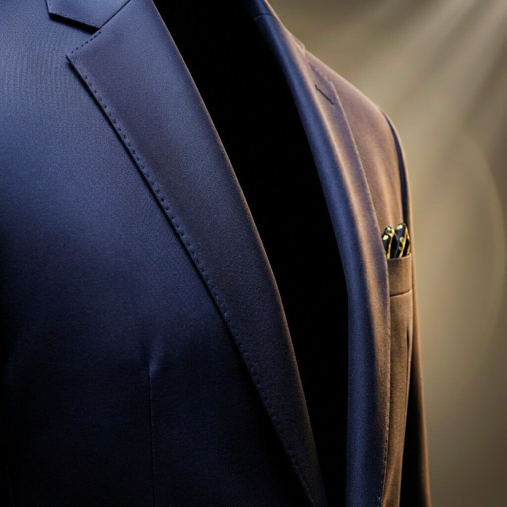 Men's Classic Notch Lapel Blazer Jacket with One-Button Closure 6