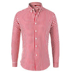 Men's Classic Striped Button-Front Dress Shirt 3