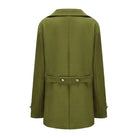 Men's Double-Breasted Peacoat with Gold Buttons and Wide Notch Lapels 4