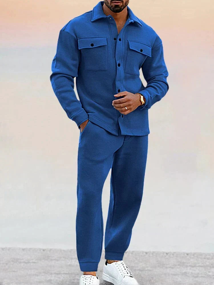 Men's Fitted Blazer and Trouser Suit Set for Formal Events 10