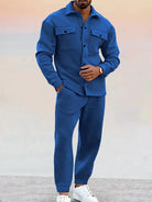 Men's Fitted Blazer and Trouser Suit Set for Formal Events 10